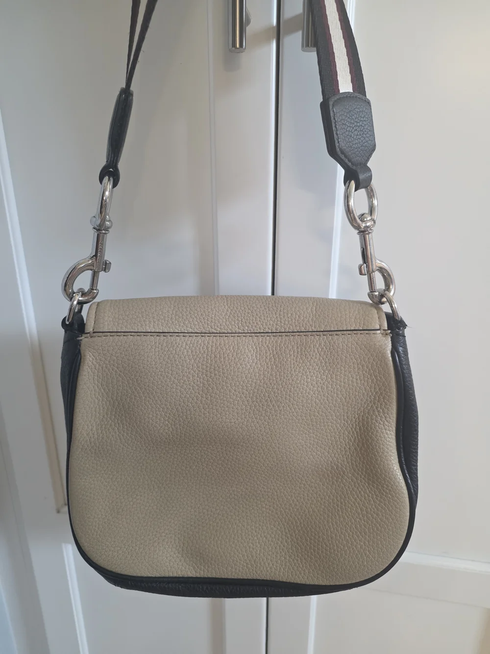 Women Crossbody Bag in Beige and Brown - Classic Casual Carry
